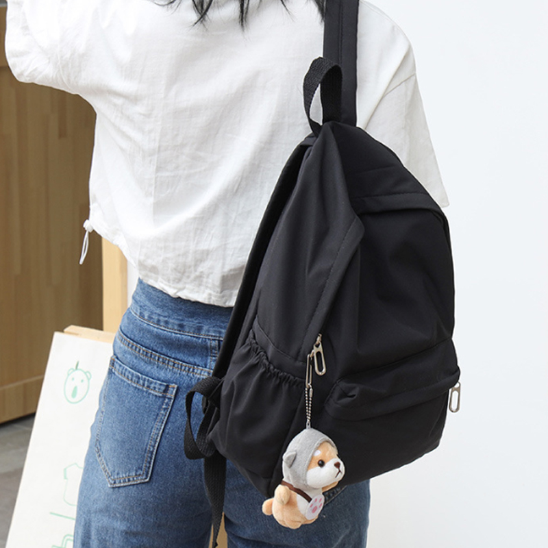 여성용 단색 캐주얼 백팩, 대용량, 심플한 디자인, 패 - Fashion Backpack Women 리뷰 및 가격